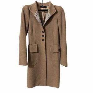 Zara Woman Wool-Blend Coat — Made in Romania (XS)